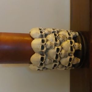 Skull candle holder